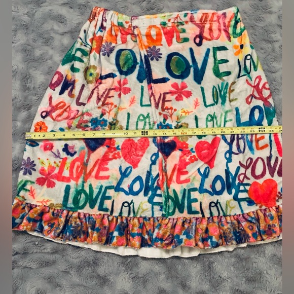 Natural Life “Love” Towel Wrap•Multicolor•
Ruffle Hem•Velcro•Size S/M •NWT - Picture 11 of 13